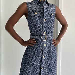 Micheal Kors - Stylish Blue Sleeveless Dress